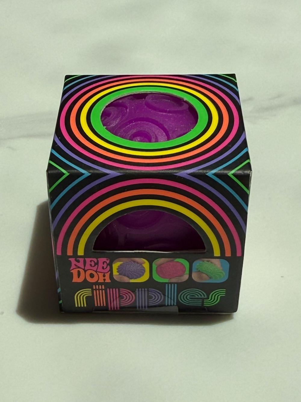NeeDoh Ripples Purple Squish Toy - Schylling